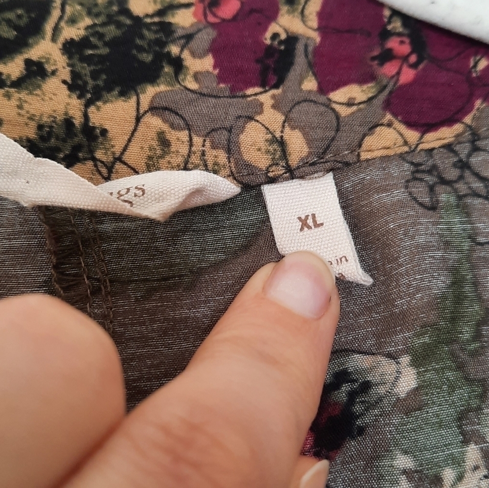 Soft Surroundings Garden Floral Kimono Topper XL - Picture 6 of 7